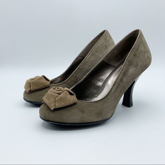 SOFFT Soft Suede Fontenella Rose Vintage Vibe Boho Comfort Pump Sz 7 - Picture 2 of 16